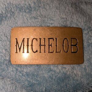 Vintage Michelob Solid Brass Belt Buckle – Beer Advertising Breweriana (4019)
